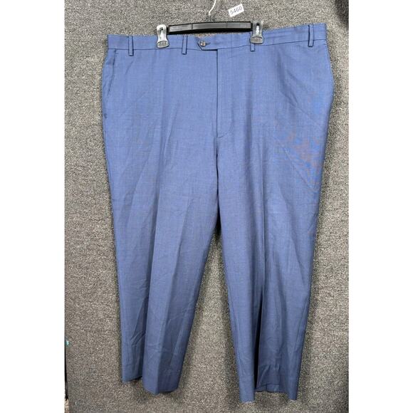 VTG Ralph Ralph Lauren Wool Pants Mens Size 48R Blue Academia High Rise Casual - Picture 1 of 7